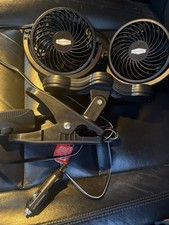ROADPRO Dual 12V Adjustable Clip-On Car Fan