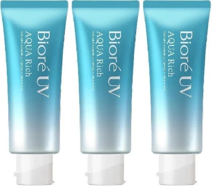 Biore UV Aqua Rich Watery Essence SPF50+ PA++++ 70g Sunscreen - 3 Pack