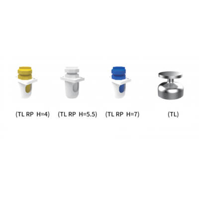1×Straumann Compatible Dental TL RP Impression Cap H=4/5.5/7MM Solid Closed Tray