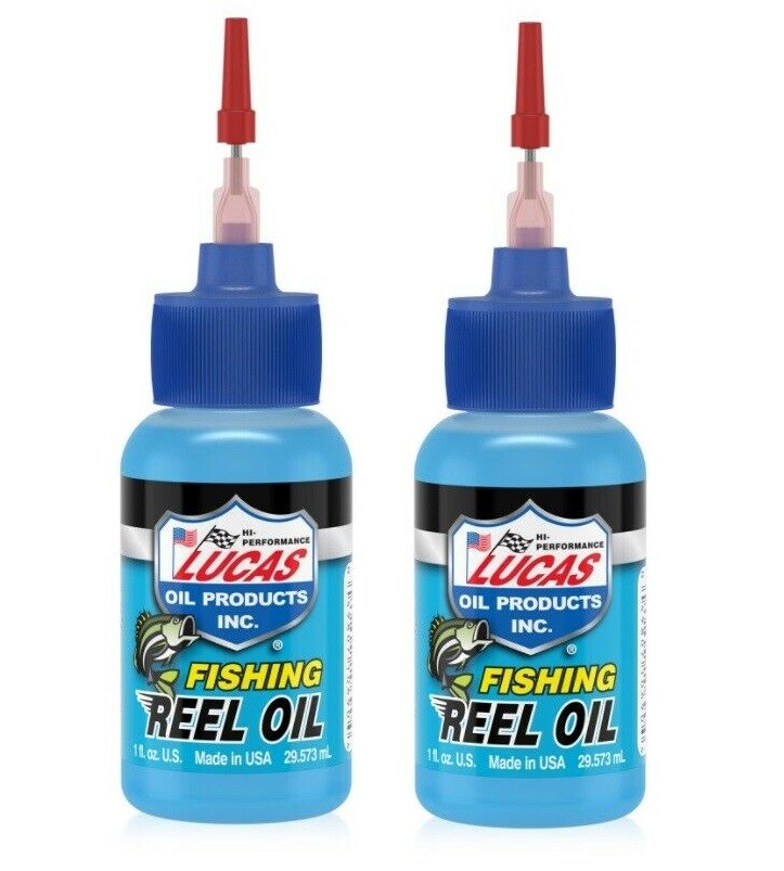 Lucas Fishing Reel Oil 1oz Needle Squeeze Oiler 10690 Marine Boat RV (2 Bottles)