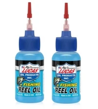 Lucas Fishing Reel Oil 1oz Needle Squeeze Oiler 10690 Marine Boat RV (2 Bottles)