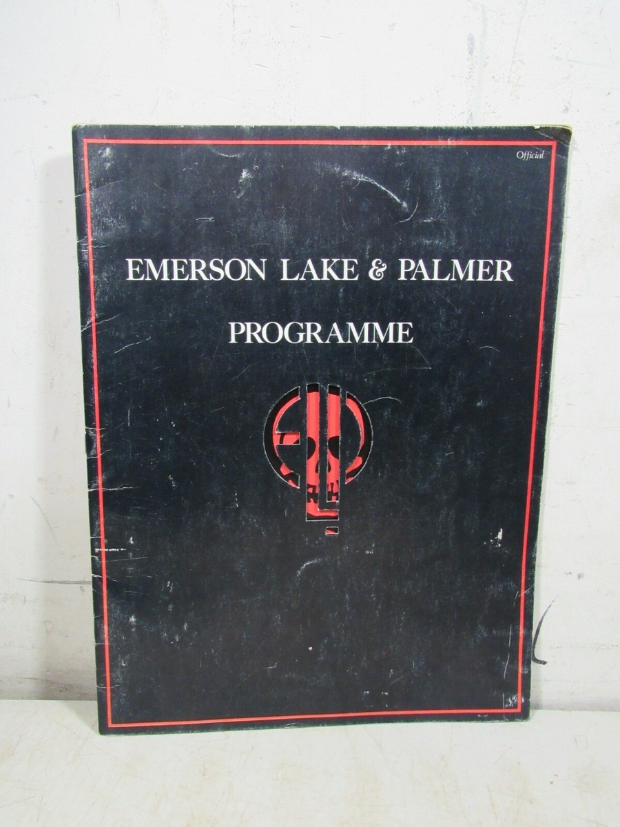Vintage 1977 ELP Emerson Lake Palmer Tour Programme Program Die