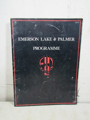Vintage 1977 ELP Emerson Lake Palmer Tour Programme Program Die