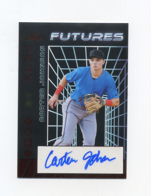 2024 Leaf Futures CARTER JOHNSON AUTO RED 3/49