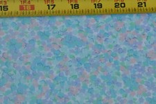 By 1/2 Yd, Vintage, Pink Turquoise Floral Light-Weight Cotton, Peter Pan,P5739
