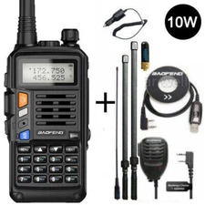 1X BAOFENG 136-174MHZ U/VHF TRI-BAND WALKIE TALKIE TWO WAY RADIOS FM TRANSCEIVER