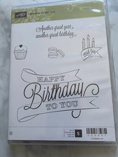 ANOTHER GREAT YEAR Stampin Up New Birthday Cupcake Big Wish 