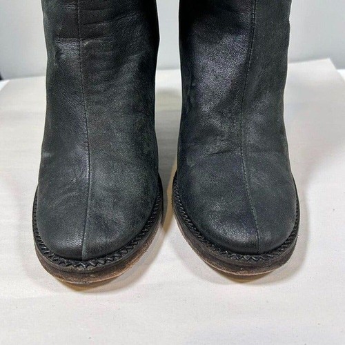 Free People Marquis Suede Block Heel Boots Womens 37 (US 6.5) - Picture 5 of 8