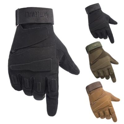 Guantes tácticos de combate de paintball hombres reales juego CS Airsoft equipo de protección - Imagen 1 de 4