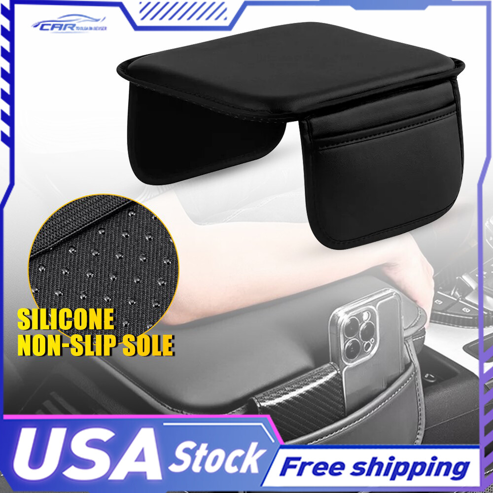 Seat Leather Armrest Cushion Protector Storage Pad For Car Interior Accessories