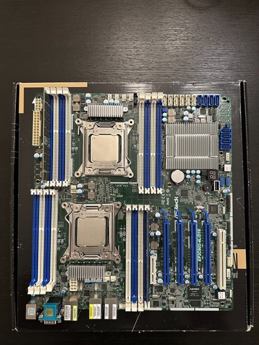 ASRock Rack EP2C602-4LD/16 with Xeon E5-2640 and QBUD CPUs 32GB RAM and Cooler - Afbeelding 2 van 23
