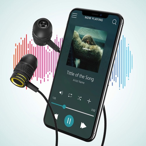 Auriculares internos con cable R2 con conector dinámico de 3,5 mm para llamadas y música - Imagen 20 de 46