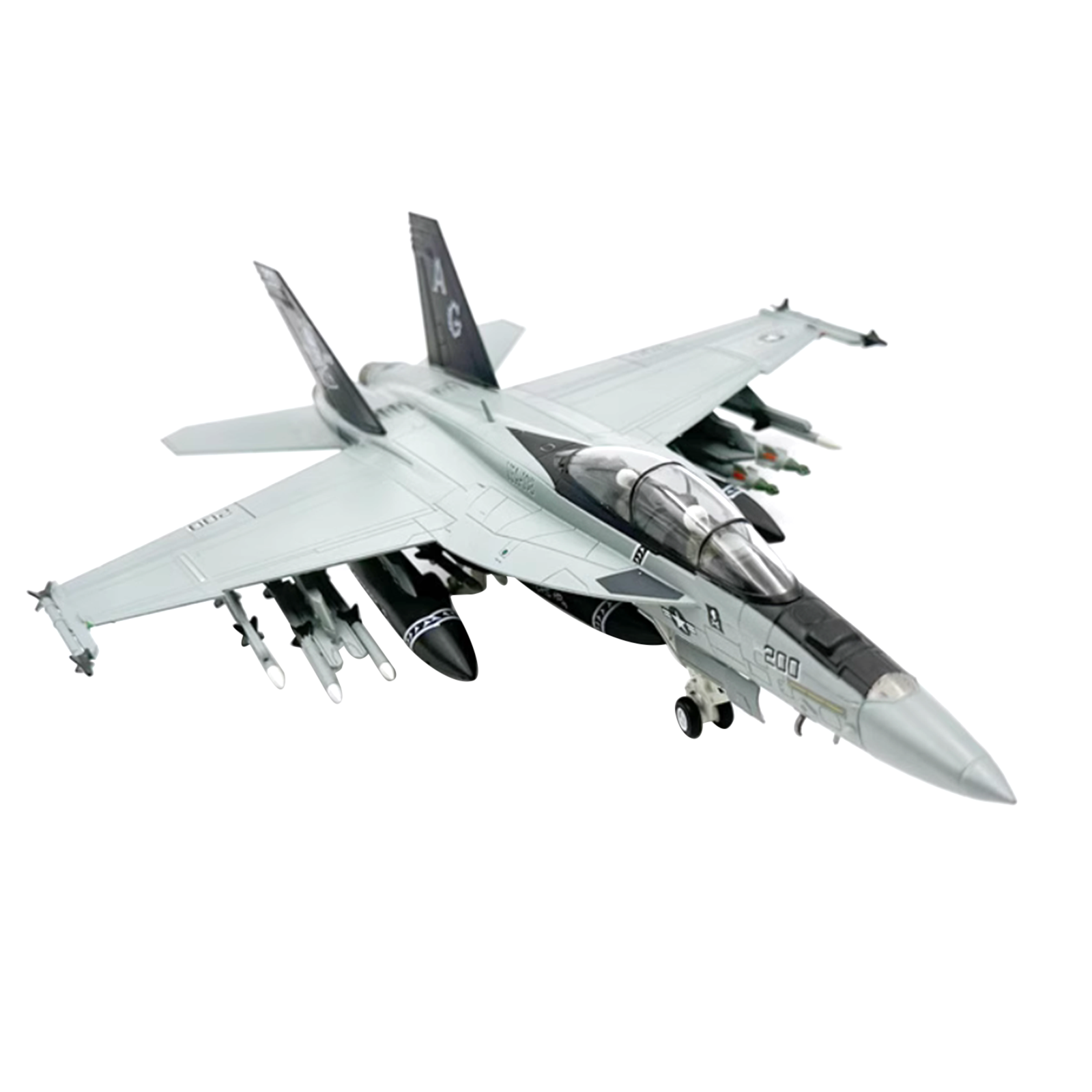 1/72 Scale US F/A-18F F18 Super Hornet Strike Fighter Shipborne Jet Alloy Model