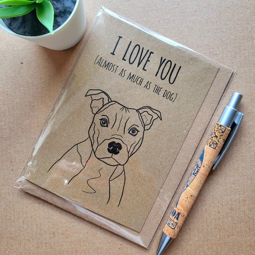 Funny Staffie Valentines Card I Love You Almost As Much As The Dog EBay funny-staffie-valentines-card-i-love-you-almost-as-much-as-the-dog-ebay