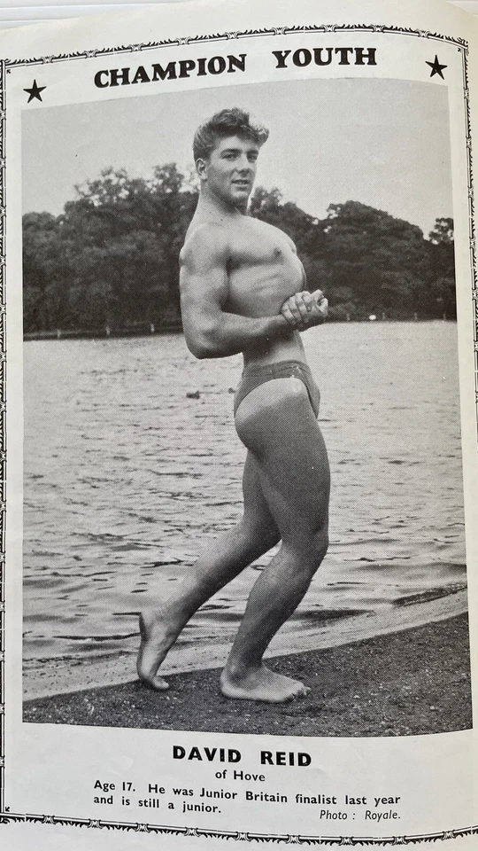 MALE BODYBUILDER MAGAZINE HEALTH & STRENGTH APR 1960 - MEN PHYSIQUE GAY INTEREST - Image 2 of 4