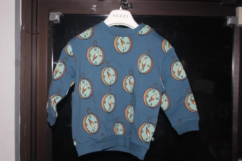 Carlijnq Size 2 Toddler Boys Blue 95% Organic Cotton Sweater