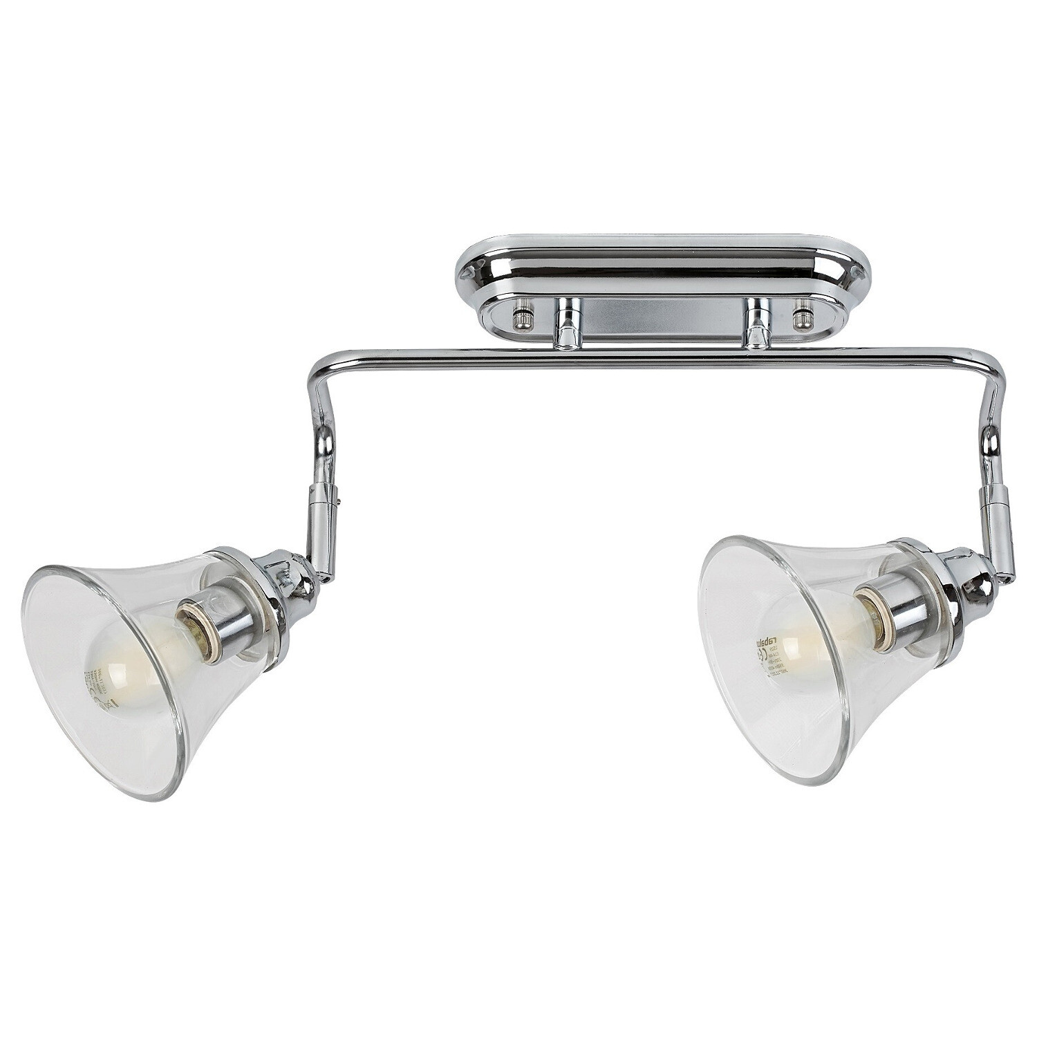 Applique de salle de bain IP44 étanche avec douille E14 en métal