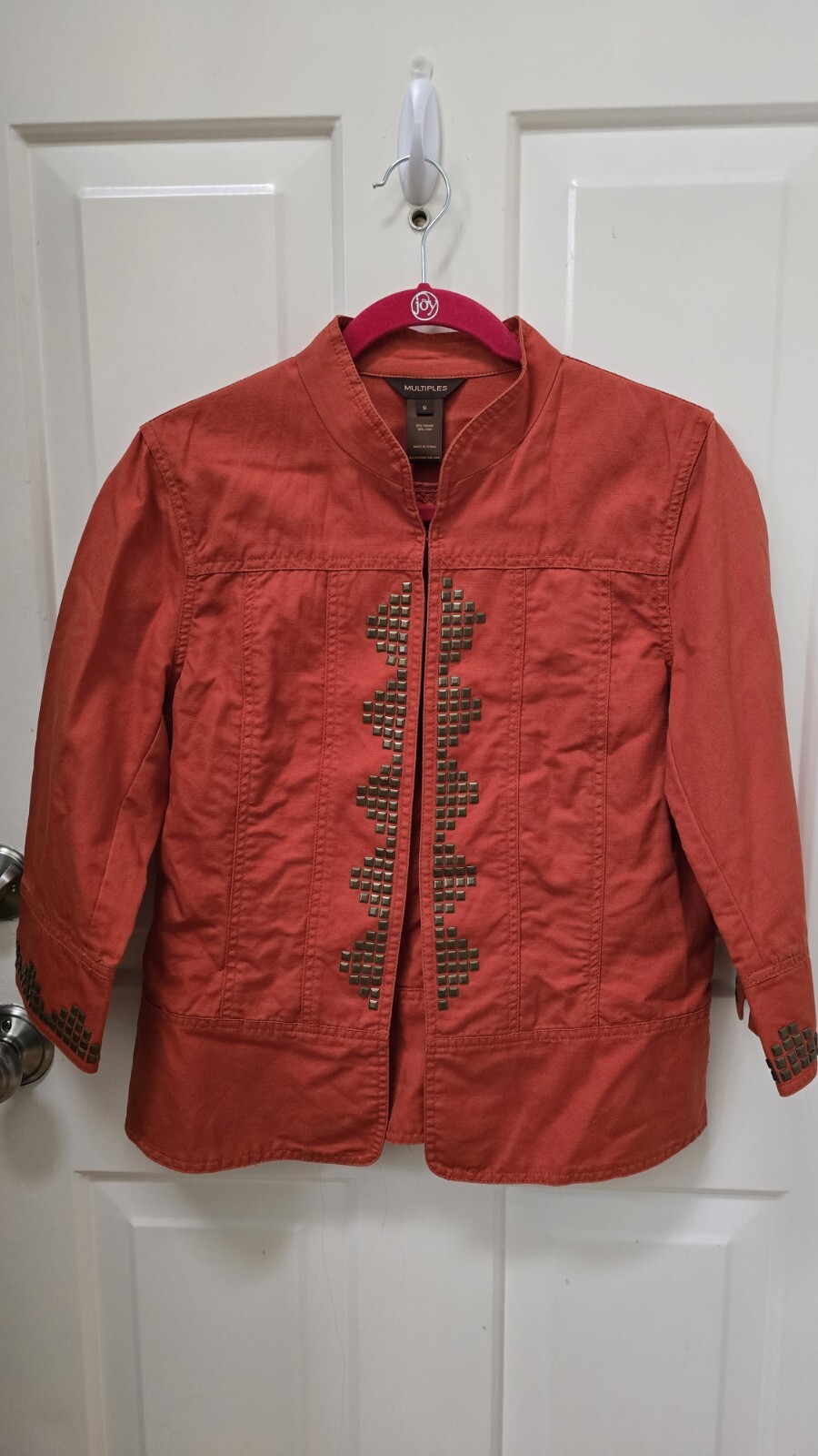 Multiples Burnt Orange Lightweight Jacket-Size Sm… - image 17