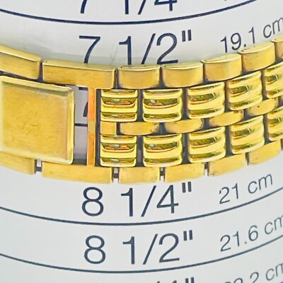 Vintage Pulsar Classic Quartz Men's Gold Tone Rectangular