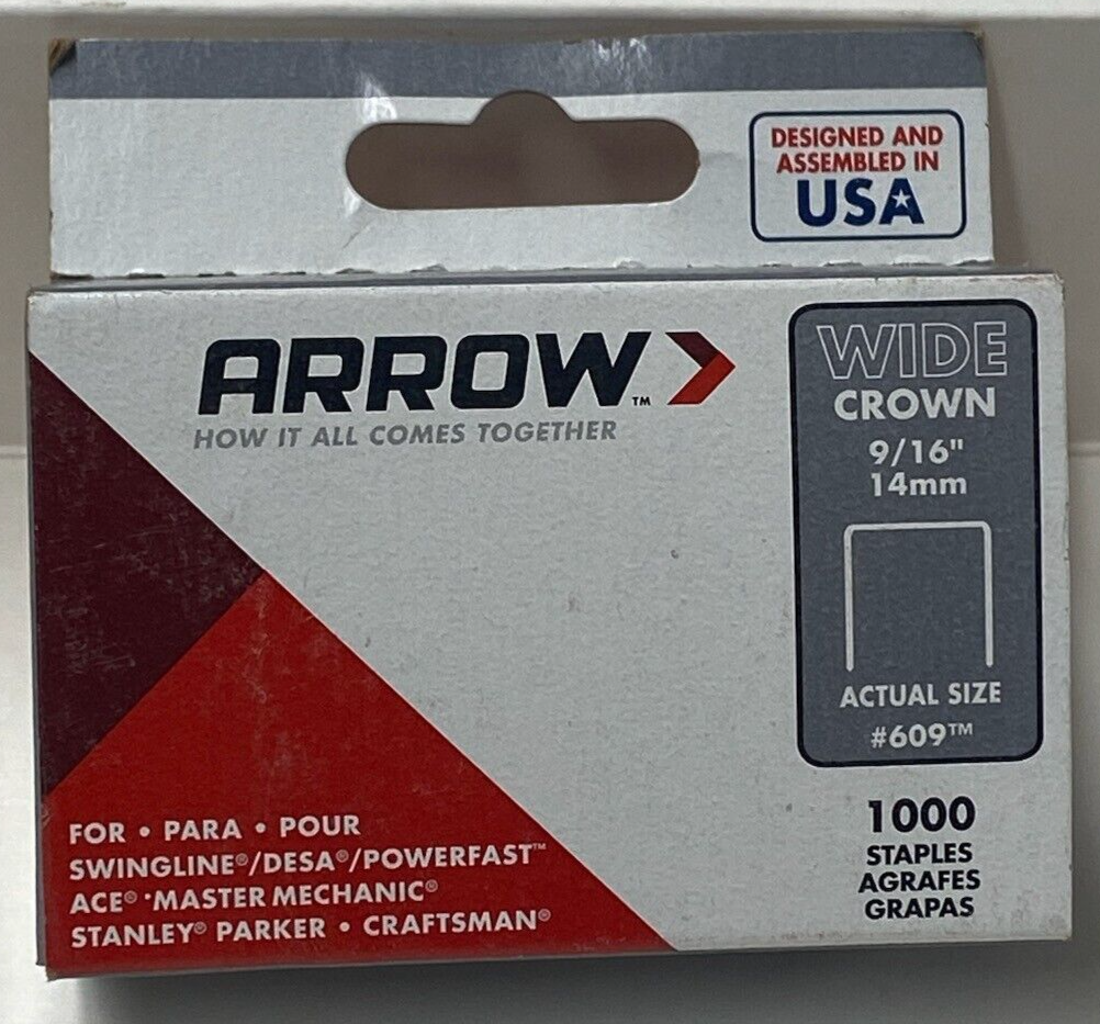 Arrow 3/8-in Leg x 3/8-in Medium Crown Gray 18-Gauge Heavy-Duty