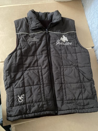 Vincent Fernandez Custom Made Embroidered Brown Puffer Vest
