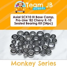 Axial SCX10 III Base Camp, Pro-Line '82 Chevy K-10 - 34 Pcs Sealed Bearings Kit