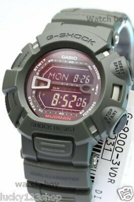 G-9000-3V Green G-Shock Men's Watch Casio 200M Resin Band