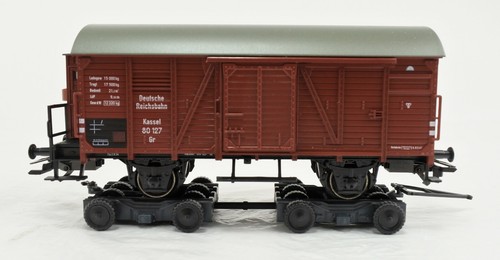 MARKLIN HO ÉCHELLE 46821 CULMEYER STRASSENROLLER AVEC DRG BOXCAR #80127 - Photo 3/10