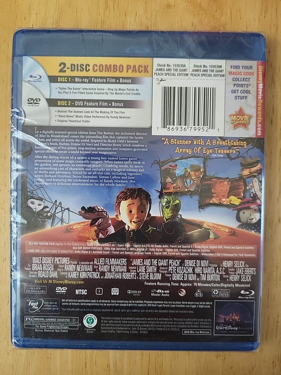 James and the Giant Peach (Two-Disc Special Edition Blu-ray/DVD