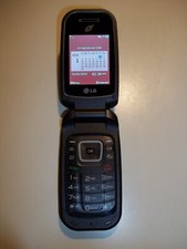 LG 441G / LG441G - Black and Silver  TracFone  Cellular Flip Phone