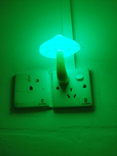 2Pack LED Night Light Plug in Lamp 7-Color Changing Cute Mushroom Light Sensor N - Picture 3 of 12