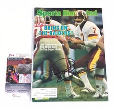 Joe Theismann Signed Washington Redskins Sports Illustrated 83 MVP JSA COA