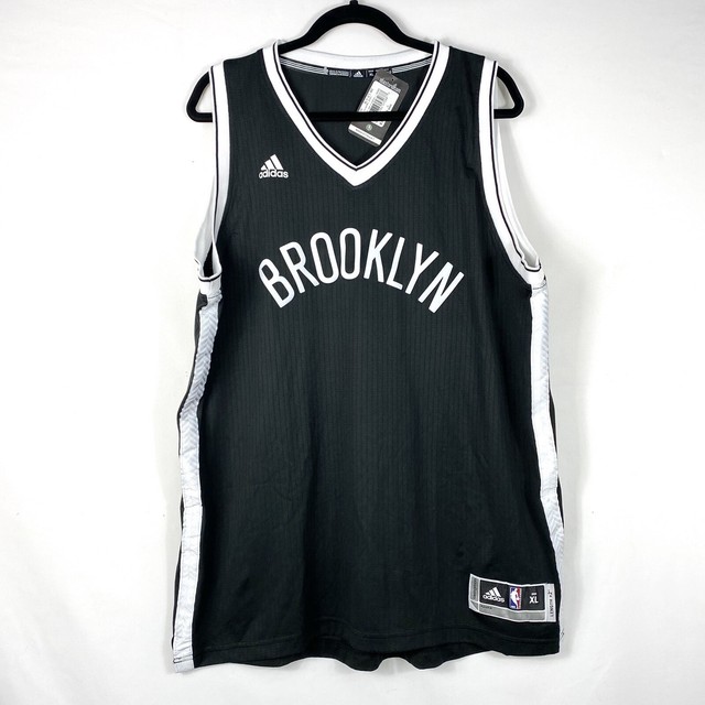 Adidas NBA Brooklyn Nets Basketball Swingman Jersey Mens Size XL Black
