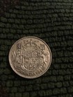 1940’s World War Two Coin Canadian Half Dollar 80% Silver F - Xf 50 Cent