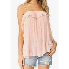 Image of NWT Intimately Free People Cascades Ruffle Cami Top Size XS Pink