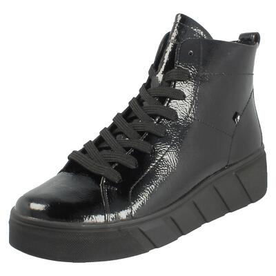 Damen Rieker Revolution Stiefeletten mit Spitze und Reißverschluss W0561