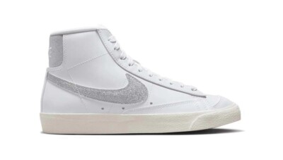 Nike Blazer '77 Essential Mid White Metallic Silver W | EU 38.5, US 7.5W | NEU