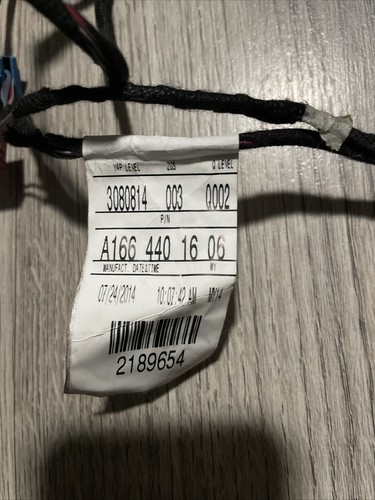 12-15 MERCEDES ML350 REAR LEFT OR RIGHT DOOR WIRE HARNESS OEM A1664401606 - Picture 7 of 7