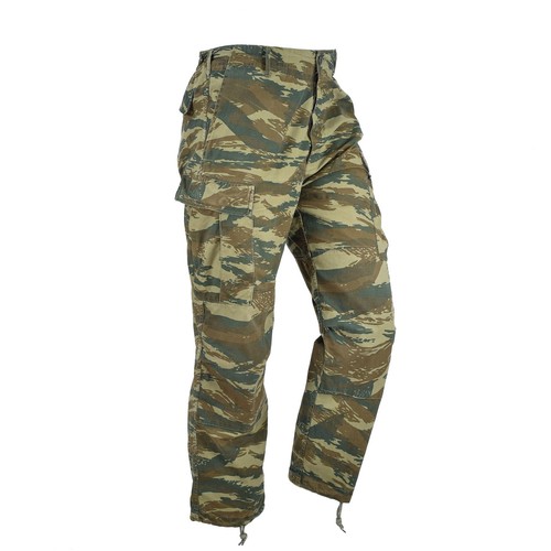 Véritable pantalon armée grecque EDR lézard camouflage ripstop Grèce pantalon militaire excédentaire - Photo 1 sur 6