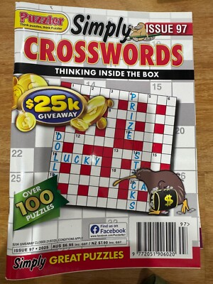 Puzzler - Simply Crosswords/ Over 100 Puzzles/ Thinking Inside The Box