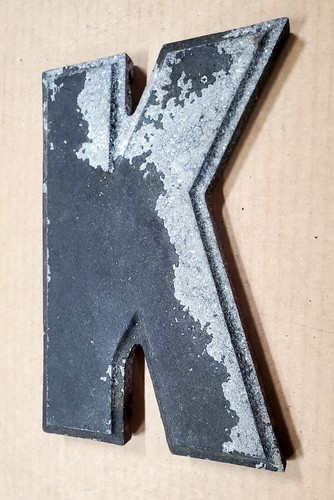 Vintage Movie Theatre Marquee Letters 8" Metal - Picture 5 of 9