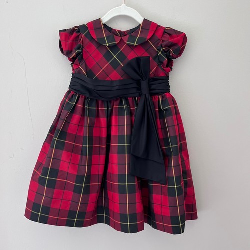 Ralph Lauren Plaid Dress Peter Pan Collar Holiday Party Dress 18M - Picture 4 of 4