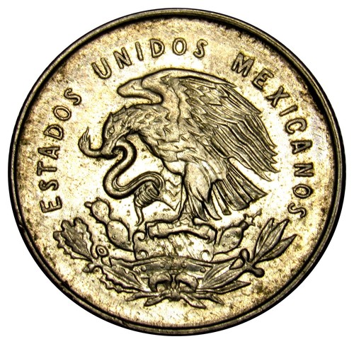 Mexico 25 Centavos silver coin 1952 KM#443 scale - Picture 2 of 2