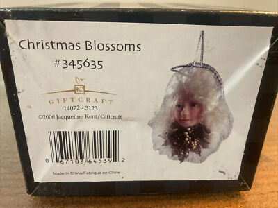 Jacqueline Kent Giftcraft 2006 CHRISTMAS BLOSSOMS Ornament #345635 With Box