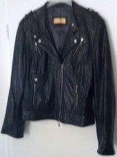 BIBA traumschöne ECHTLEDER JACKE black Gr. 42-44 TOP