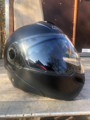 Motorrad Klapphelm Gr. M, Nolan N 104A N-Com, anthrazit mit Sonnenblende