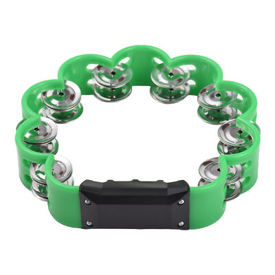 Tambourine for Adults Pleasant Jingle Sound Hand Cranked Bell Rings Metal D6O8
