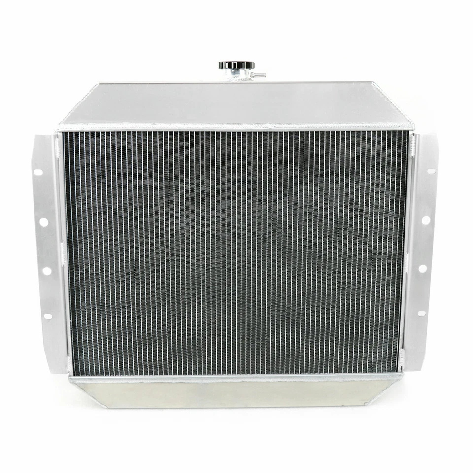 3 Rows Aluminum Radiator+Shroud Fan Fit 1968-1979 Ford F-Series Truck Bronco V8 - Image 4 of 4