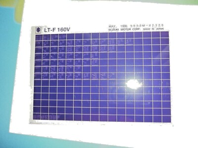 Suzuki  LT - F160V  Mai 1996  Microfiche Motorrad original ETK