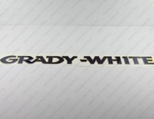 GRADY WHITE BOAT LOGO GOLD/BLUE RAISED DOMED ...